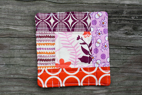 Quilted Logcabin Coaster Tutorial - In Color Order