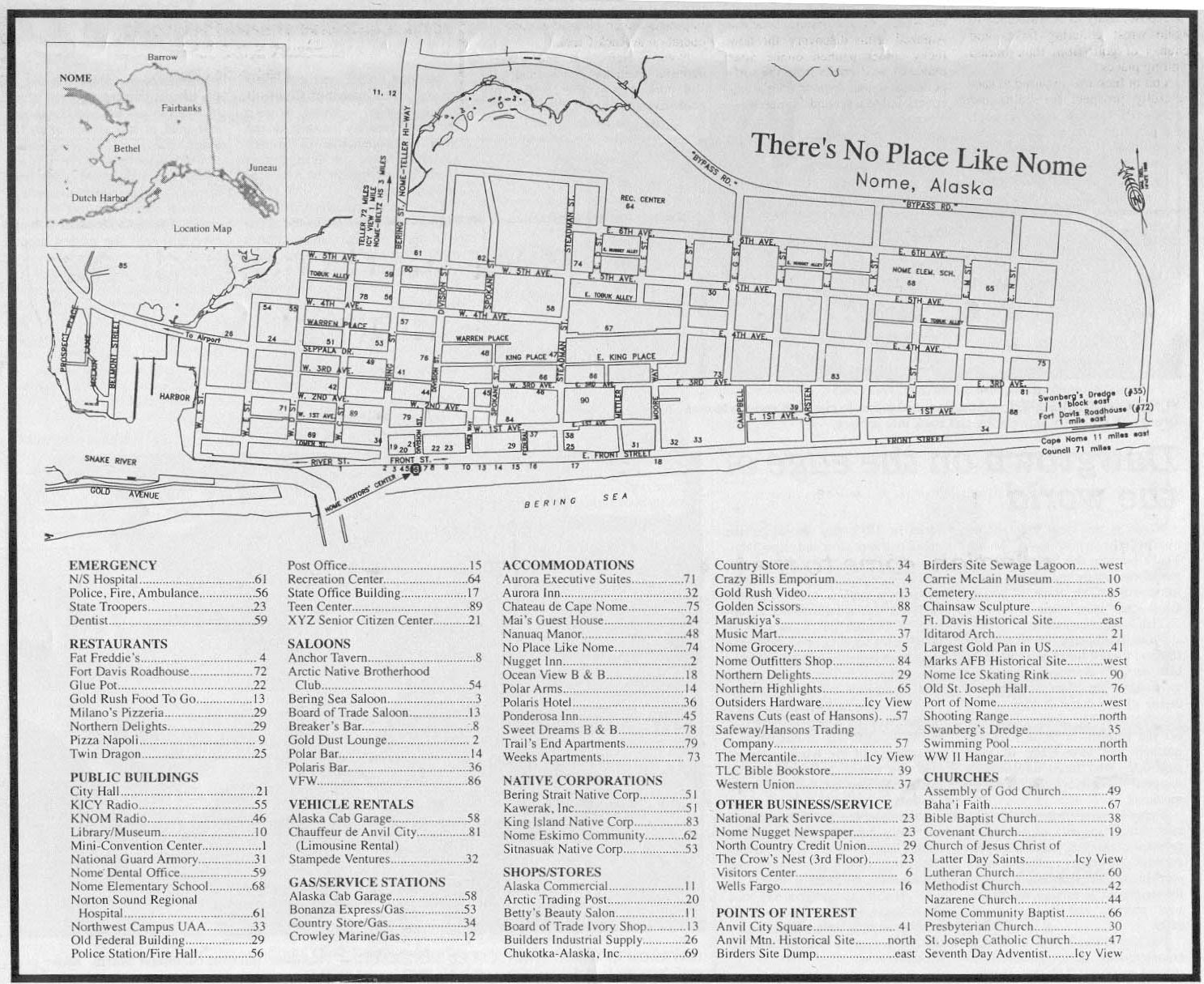 Nome Alaska Map | Gadgets 2018