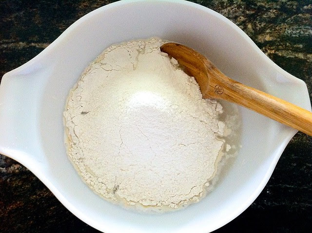 Flour Sifted into Water/Yeast