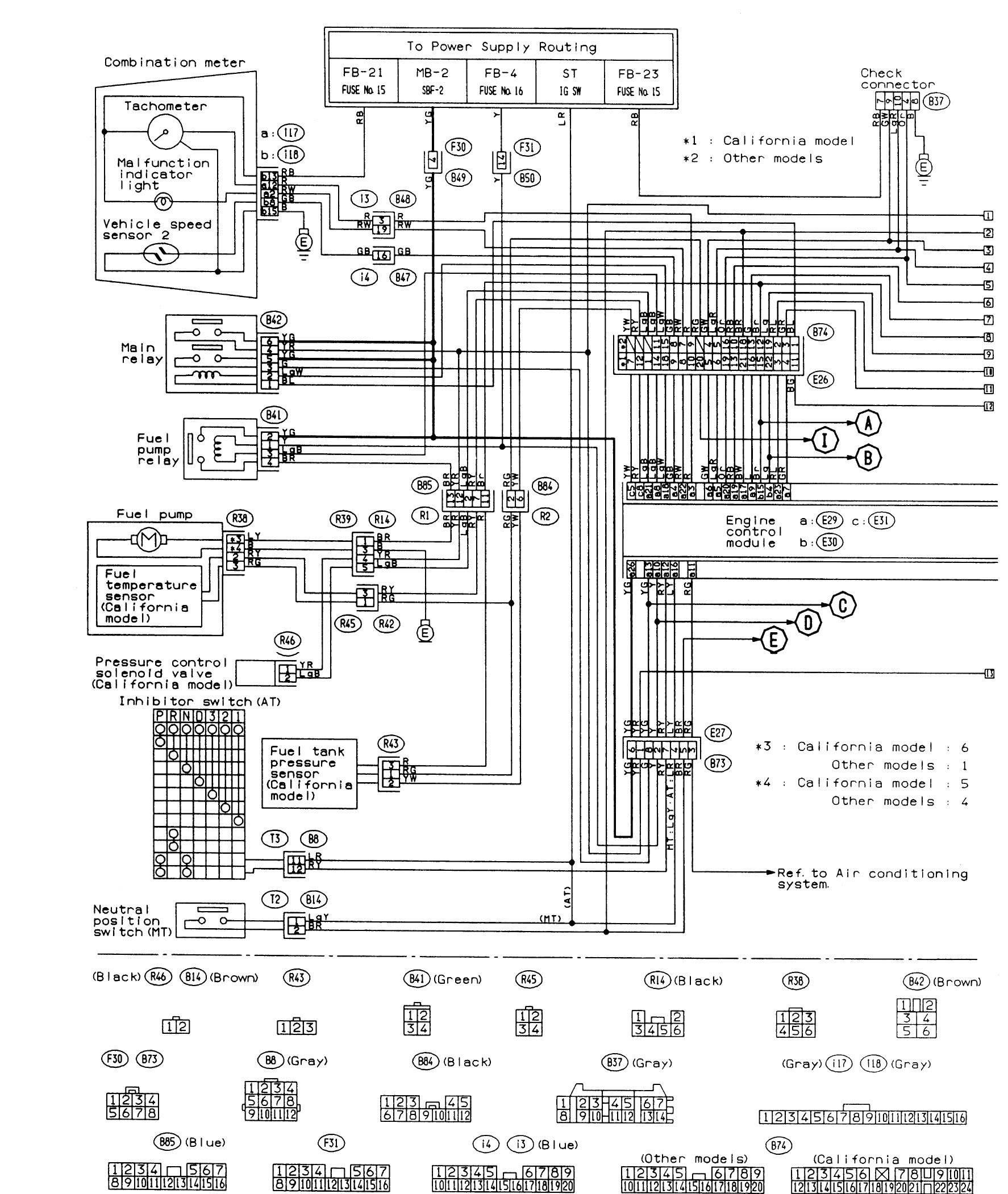 Subaru 1990 Legacy Wiring Diagram