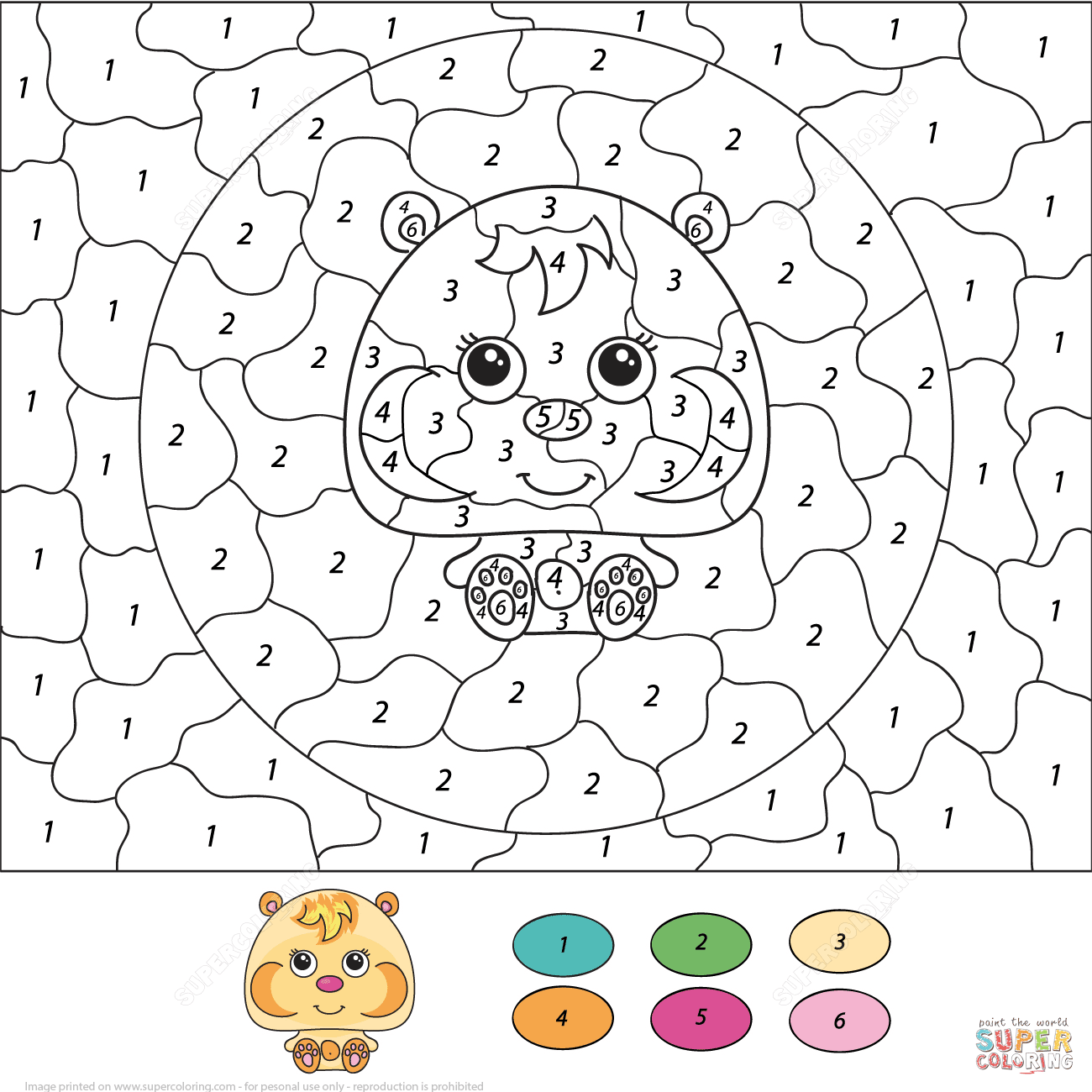 Dibujos Para Colorear Con Numeros Online - Para Colorear