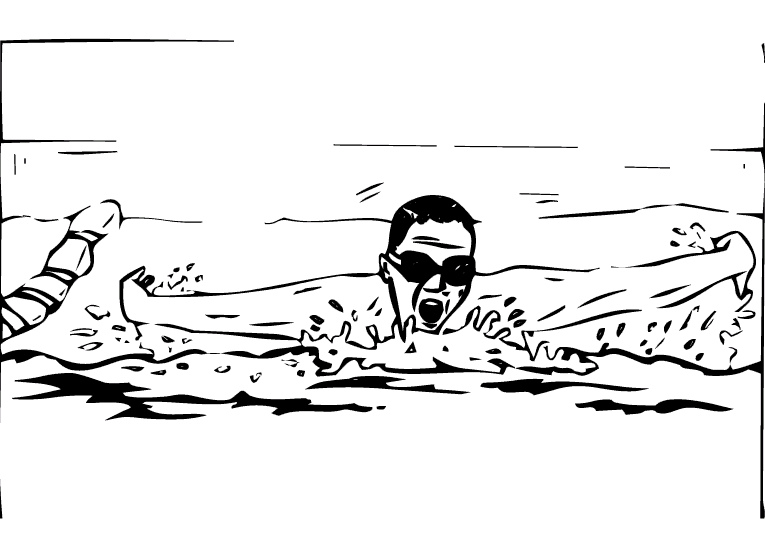 malvorlage schwimmen zeichnung