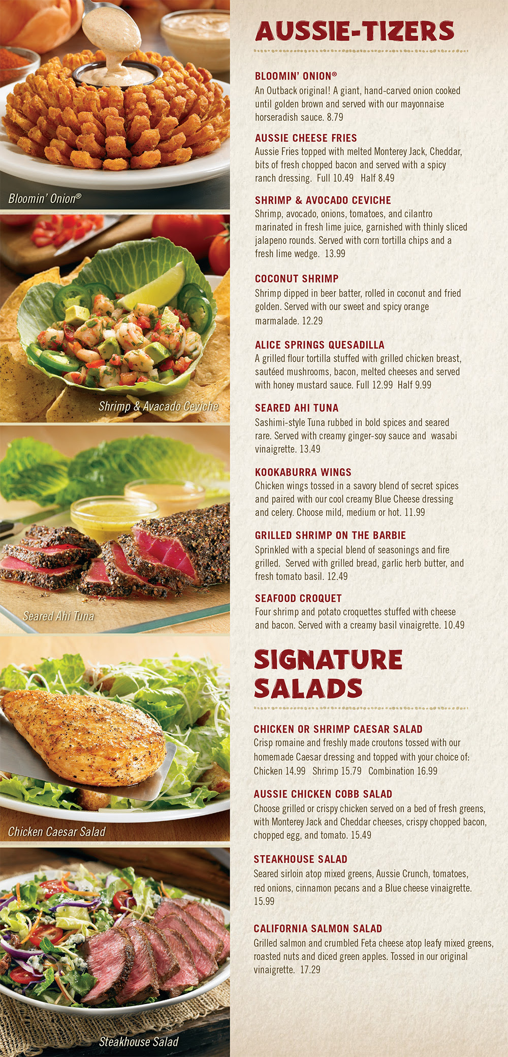 Outback Nutrition Bloomin Fried Chicken Nutritionwalls