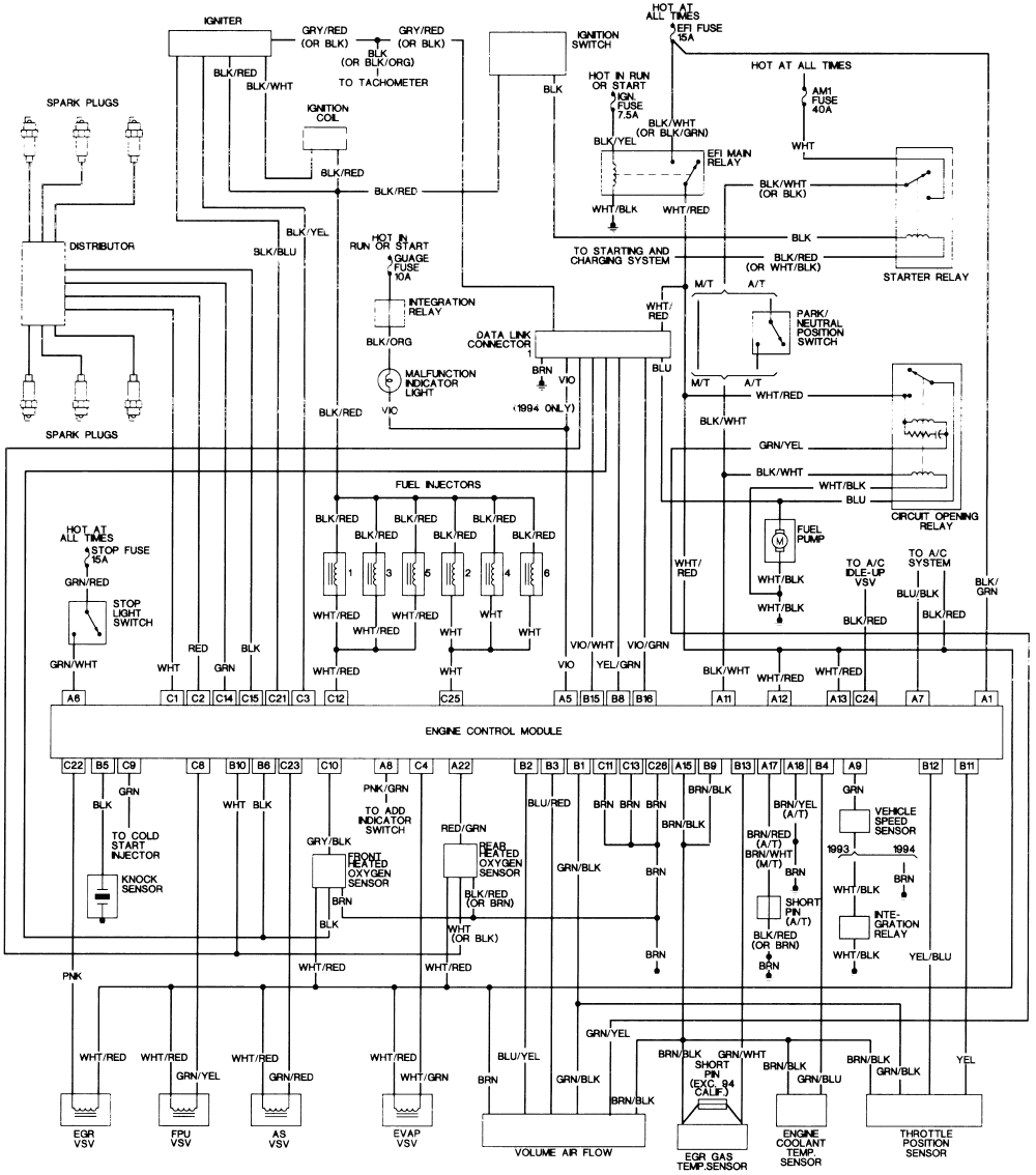 85 Toyotum Truck 22r Engine From Diagram - Fuse & Wiring Diagram