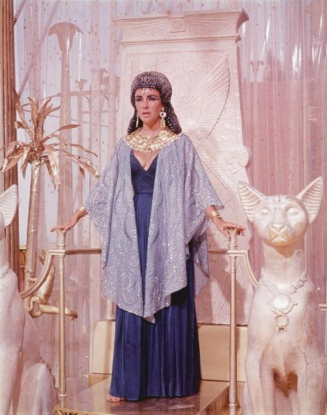 Elizabeth Taylor On Throne As 'Cleopatra' Elizabeth Taylor On Throne As 'Cleopatra'