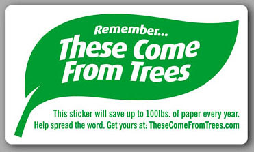 These Come From Trees Sticker