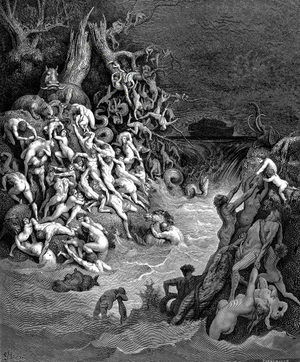 The Deluge, Gustave Doré, 1832-1883. From the ...