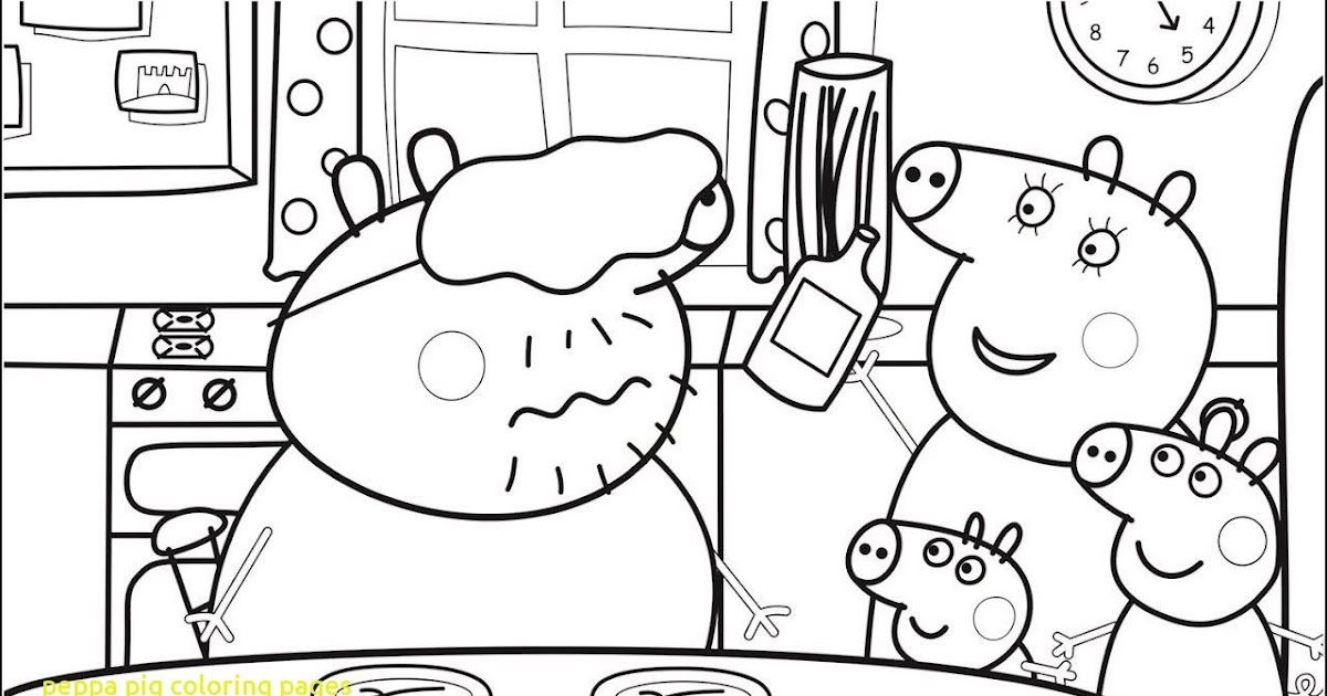 Peppa Pig Coloring Pages Halloween Peppa