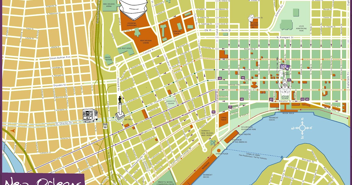 Tourist Map Of New Orleans