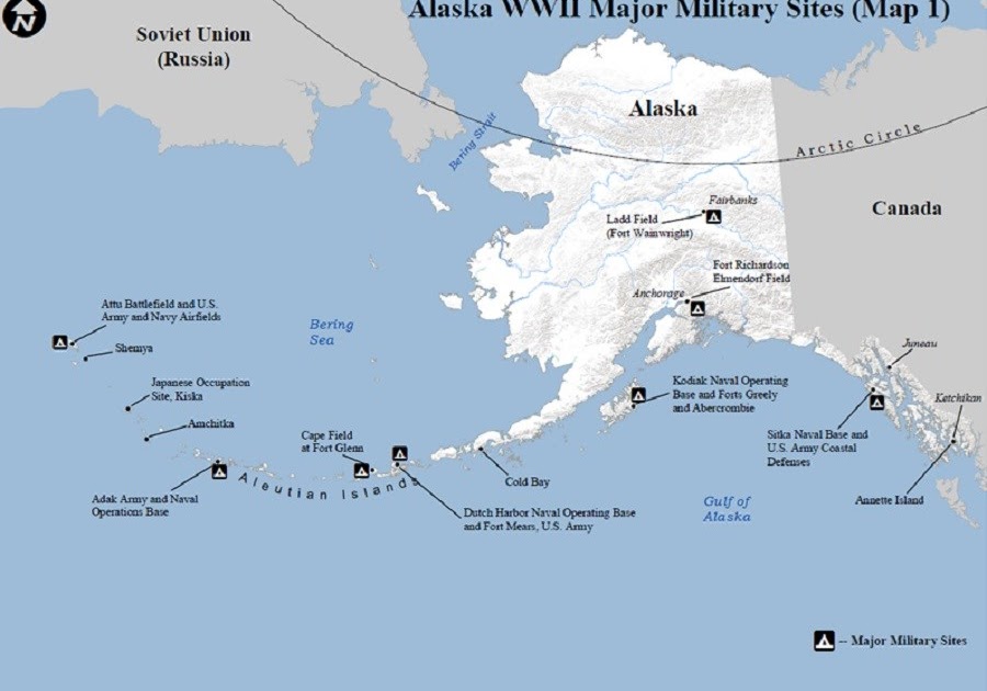 Army Bases In Alaska Map world map
