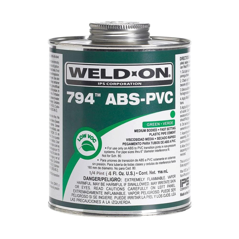 Clear plastic tubing Abs to pvc glue home depot