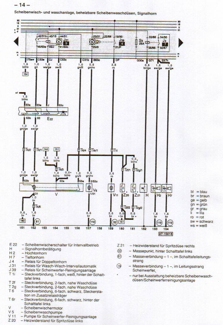 Schaltplan Audi 80 B4 Download