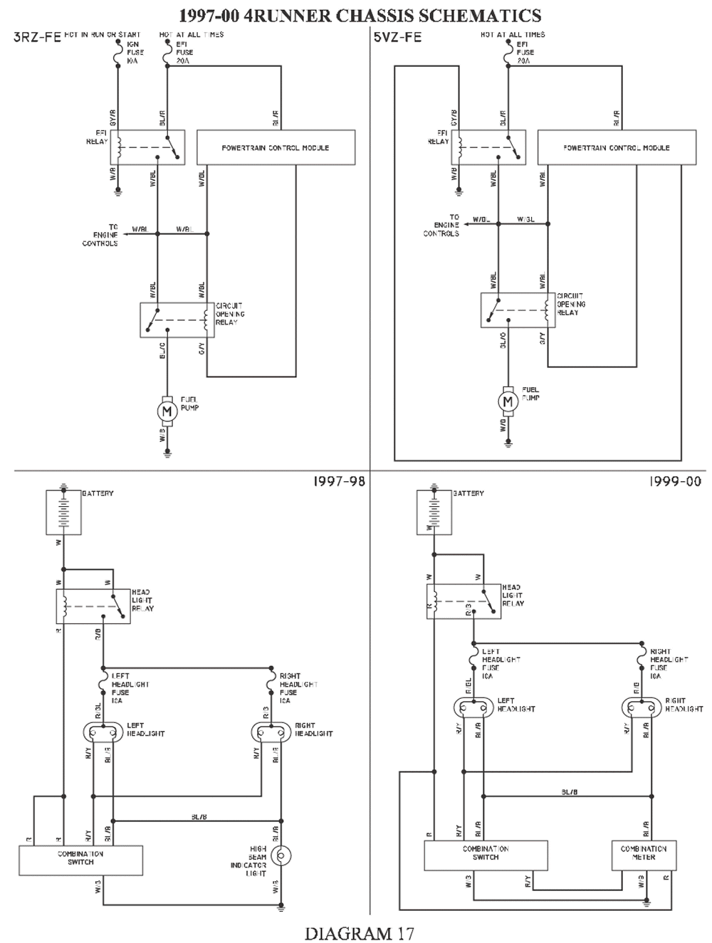 2000 Toyota 4 Runner Fuel Pump Wiring Diagram