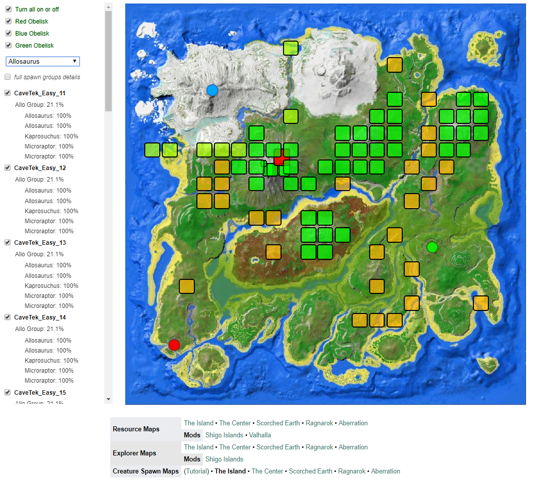 Ark aberration map obelisk 192247-Ark survival evolved aberration map ...