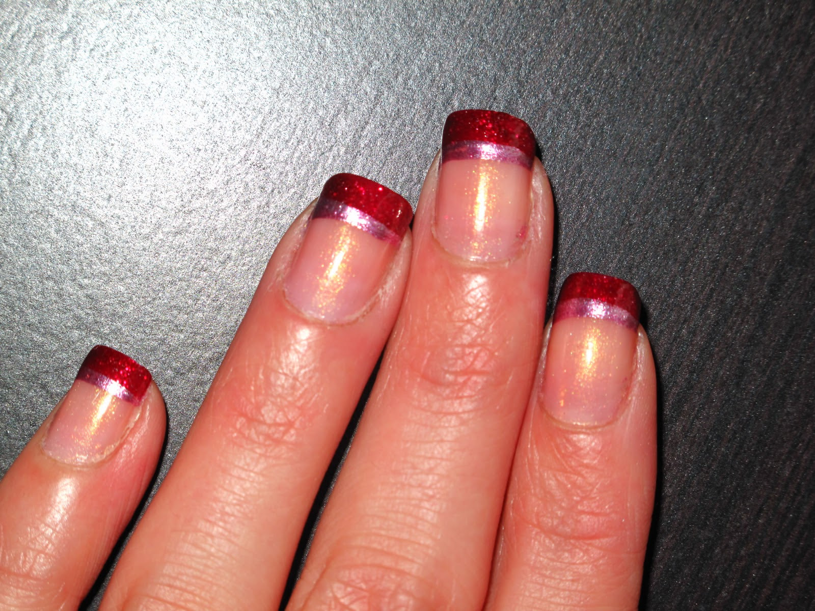 5. "Cherry Red French Tip Nails" - wide 4