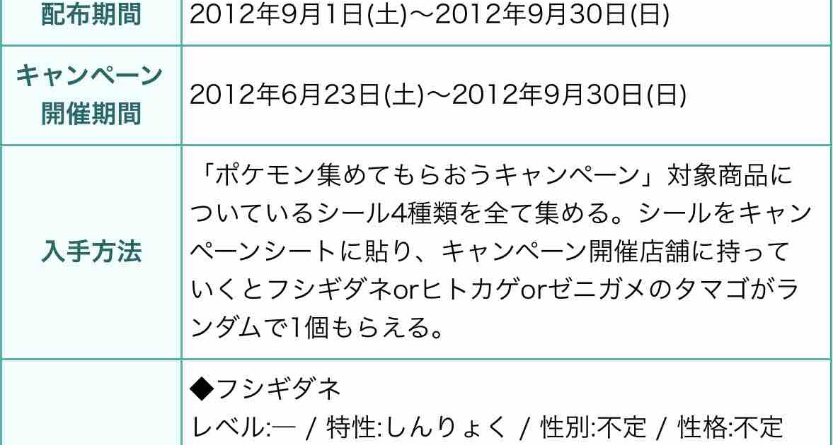 フシギダネ 性格 最高のイラストと図面