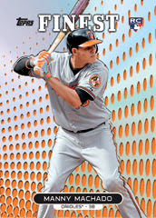 2013 Topps Finest Baseball Manny Machado Image