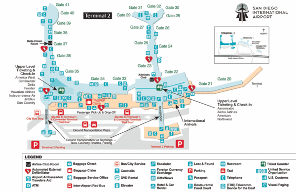 san-diego-airport-terminal-2-map