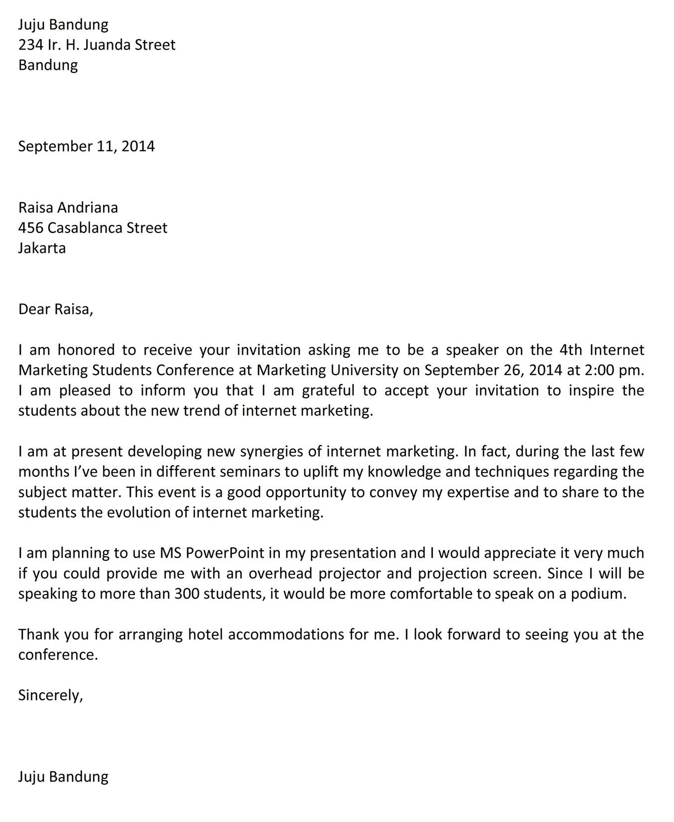 Contoh Recommendation Letter Bahasa Inggris
