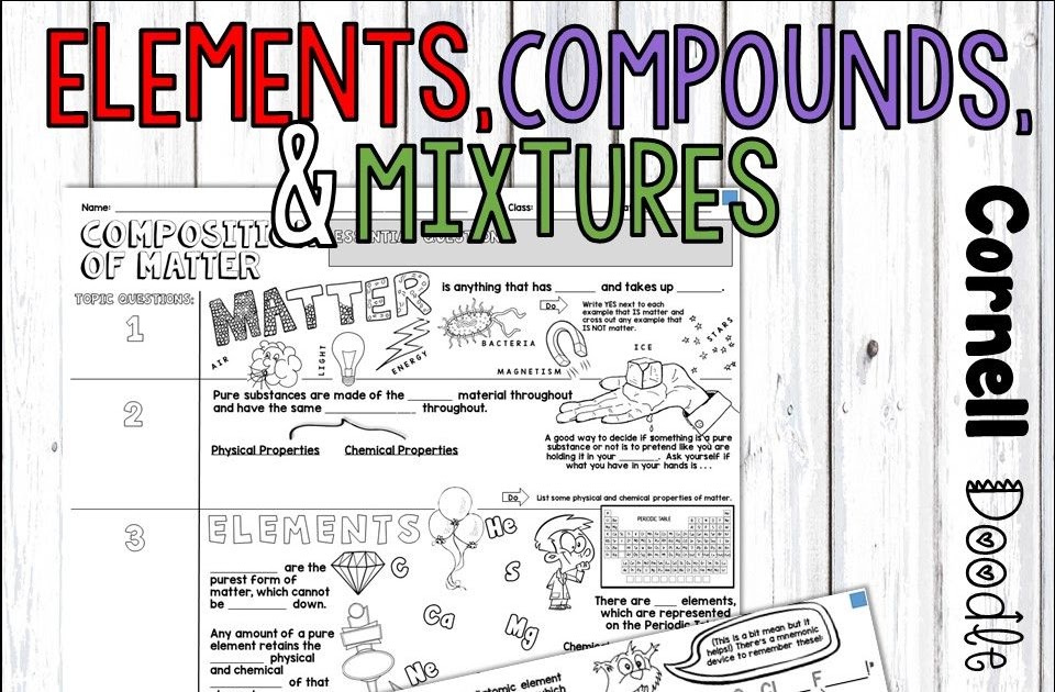 elements-compounds-and-mixtures-worksheet-answers-part-4-foto-kolekcija