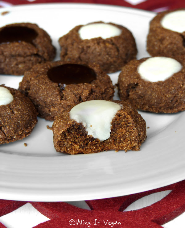 Chocolate Almond Butter Cookies with Coconut Butter and Chocolate Silk Ganache (Practically Raw)