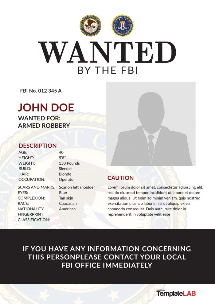 get-24-view-blank-wanted-poster-template-images-vector