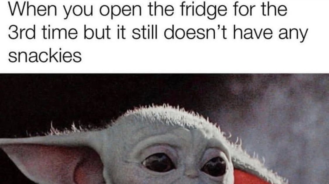 Baby Yoda Meme Snackies Images Slike