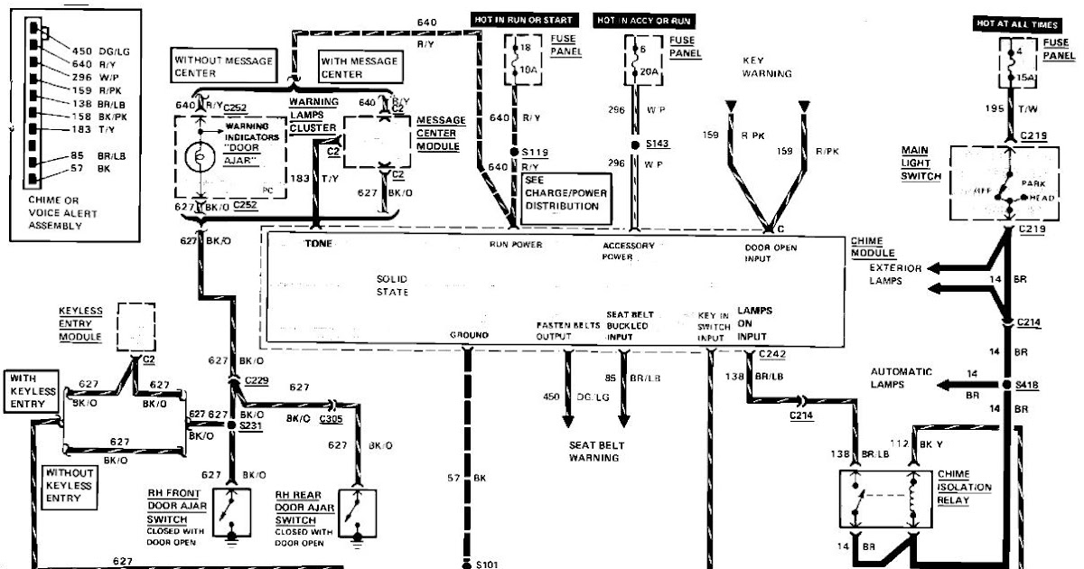 957 Thunderbird Radio Wiring Diagram : 1997 Ford Stereo Wiring Diagram