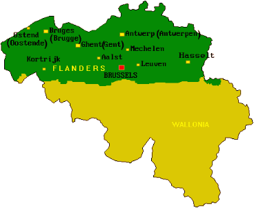 Map of Flanders