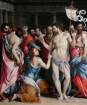 Francesco de' Rossi's painting 'The Doubting o...