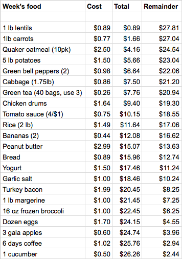 SNAP Challenge Week Lessons Budget Epicurean SNAP Challenge Week Lessons Budget Epicurean