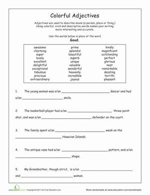 Fourth Grade English Worksheets - aniquenews
