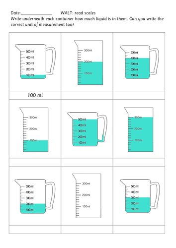 Reading Scales Ml And L Worksheets - Emanuel Hill's Reading Worksheets