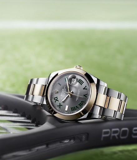 rolex datejust roger federer