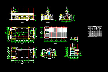 Church construction drawings Free download AutoCAD Blocks --