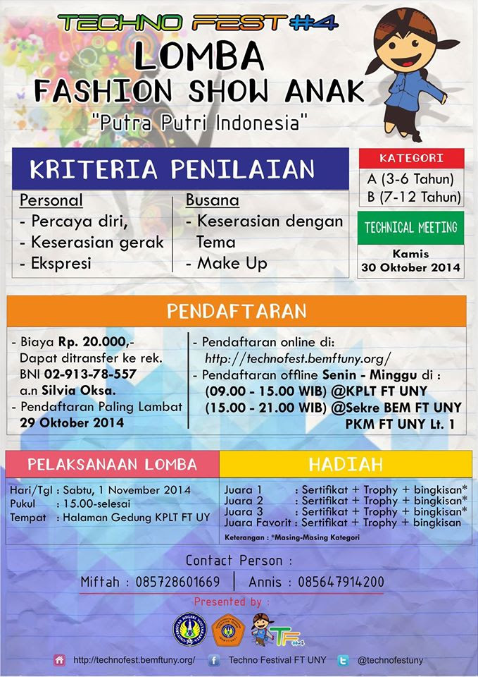 Format Penilaian Fashion Show Anak Guru Paud