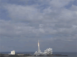 Launch of JAXA’s Hayabusa 2 asteroid sample retrieval spacecraft aboard an H-IIA launch vehicle from Tanegashima, on December 3rd, 2014. 