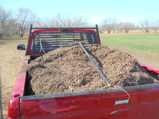 Mulch in the Bed of the Truck