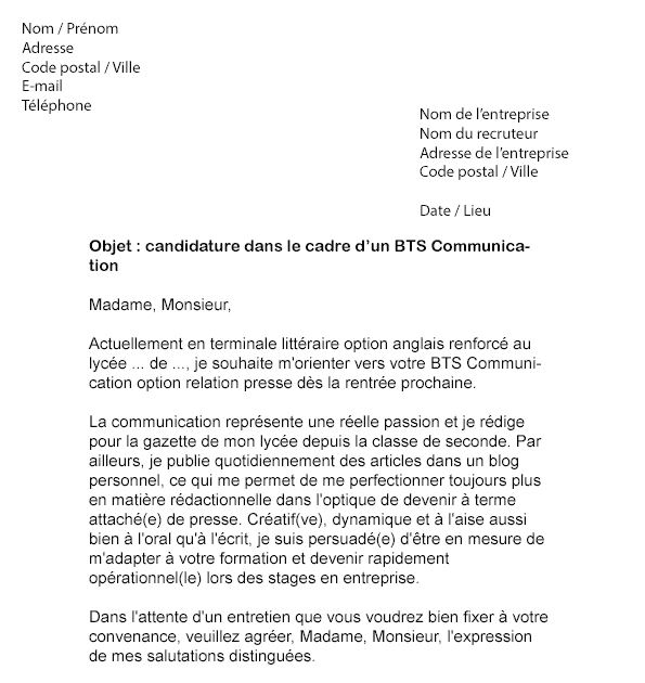 Lettre De Motivation Stage Journaliste Tv  Perkata z