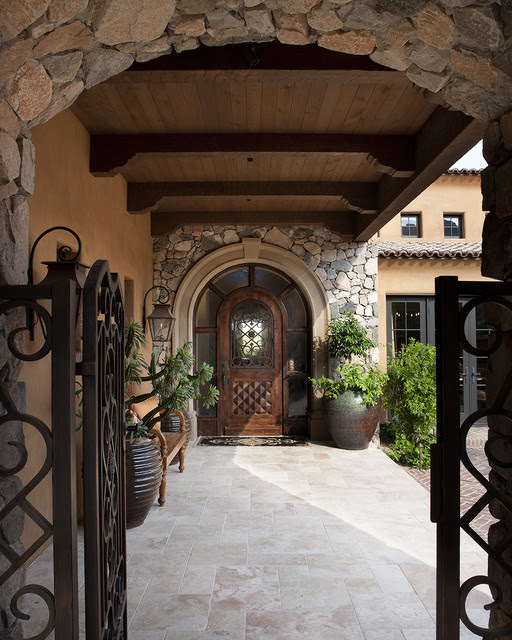 Front Entry Courtyard Mediterranean Patio other 