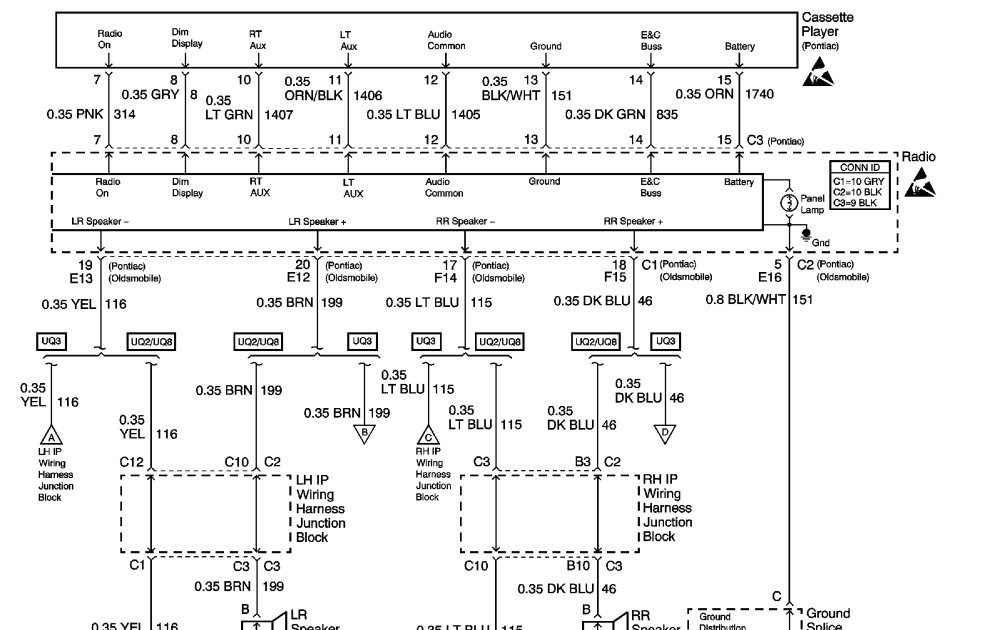 2001 Oldsmobile Alero Radio Wiring Diagram : 1999 Oldsmobile Intrigue