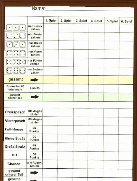 Kniffelblock Kniffel Vorlage Pdf : Kniffel Vorlage Excel Download Xobbu