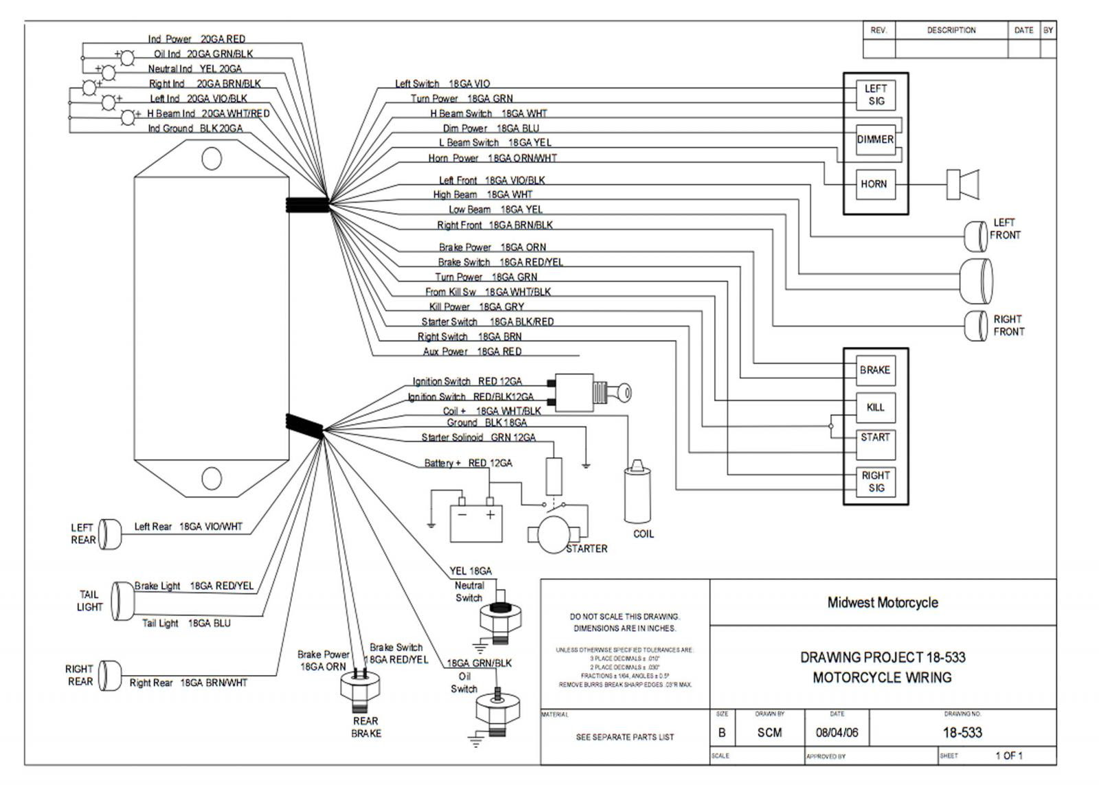 Ultima Motorcycle Wiring Diagram - Complete Wiring Schemas