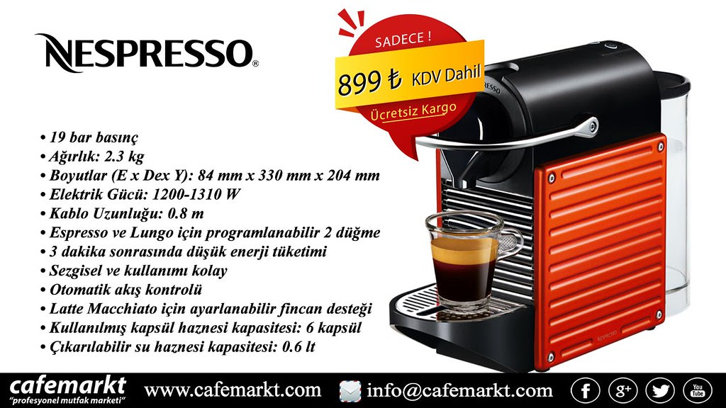 Şifresi nerde yazar Nespresso kahve makinesi