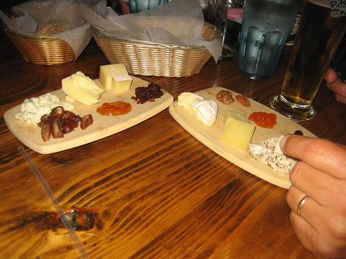 Cheeses and beers at Brick Store