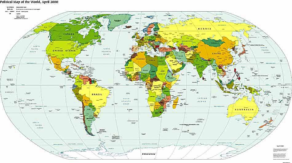 Celeb Quotes Printable World Map With Countries Labeled