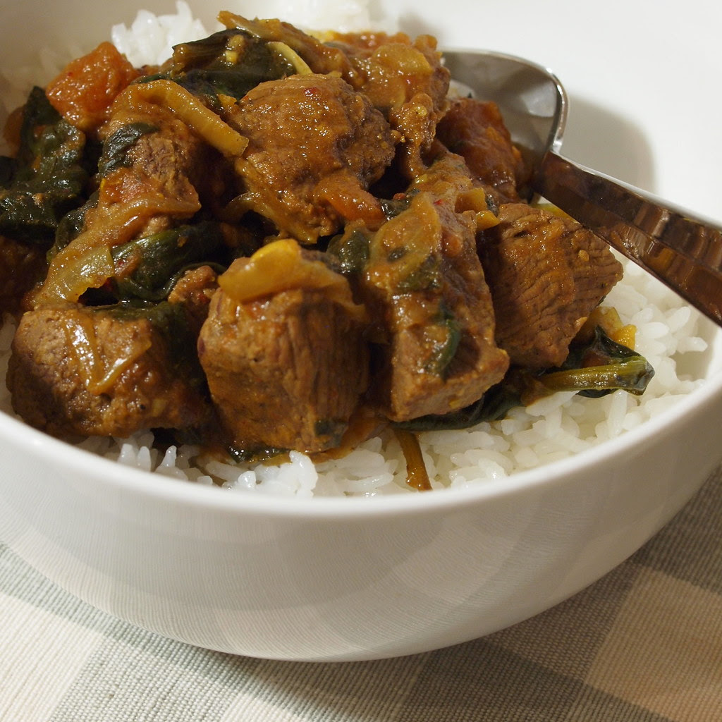 Lamb and spinach curry from South East Asian Food