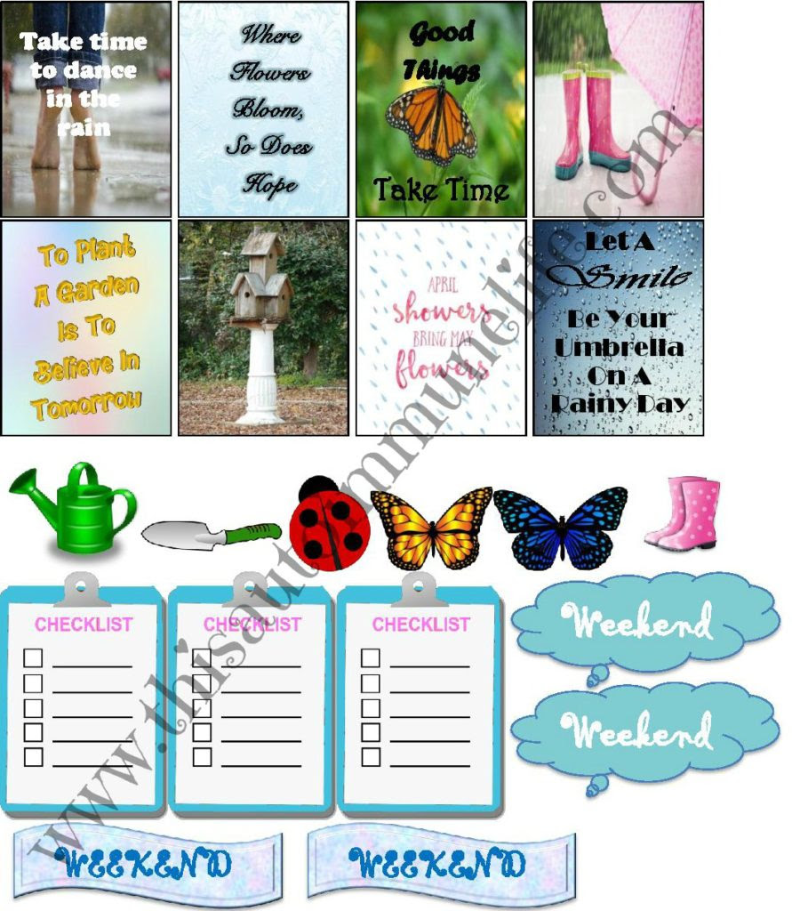 Free April Planner Stickers