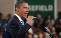 Barack Obama addresses students at Wakefield HS