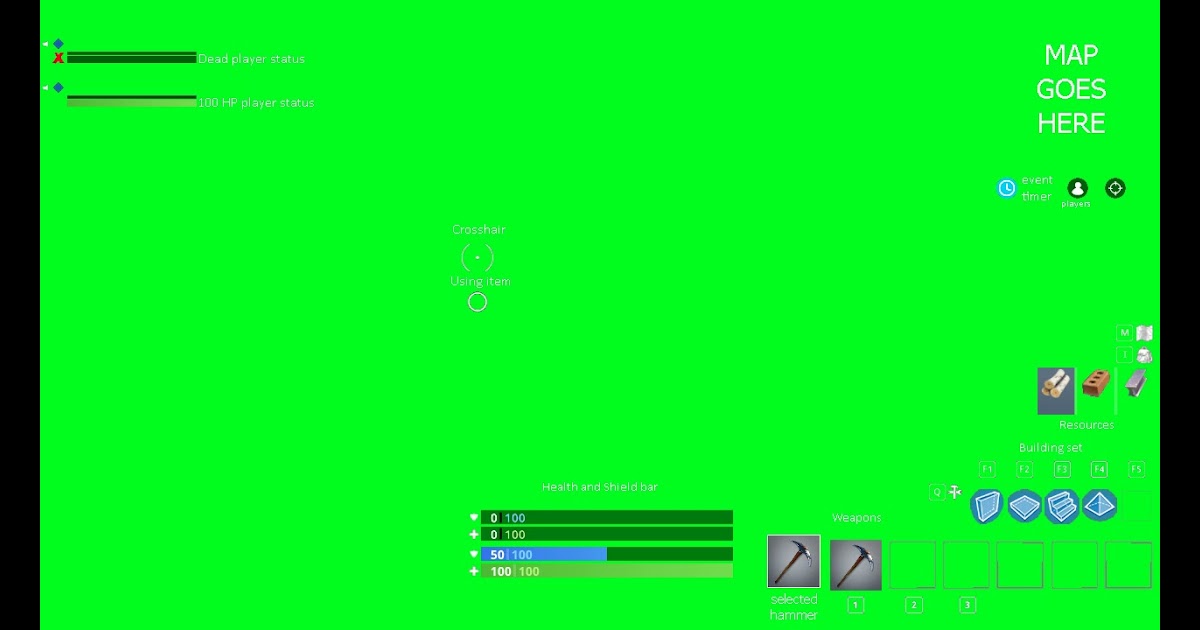 Minecraft Health Bar Green Screen Information Health